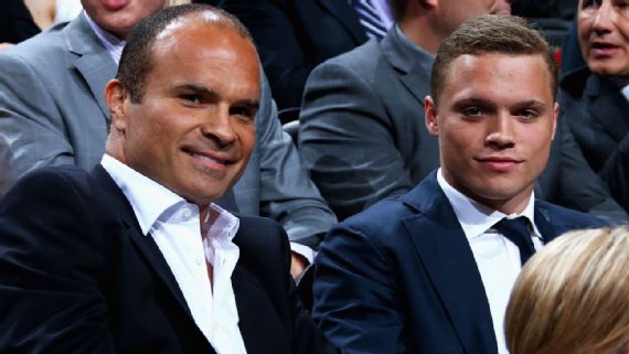 Tie Domi is frequently alongside Max Domi, including at the 2013 draft. Dave Sandford/NHLI/Getty Images